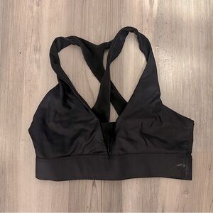 ASKYA Black Cross-Back Sports Bra – Size S